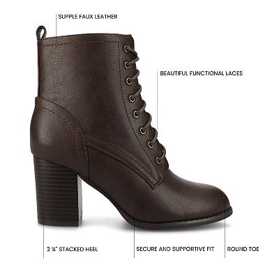 Journee Baylor Women's Block Heel Ankle Boots
