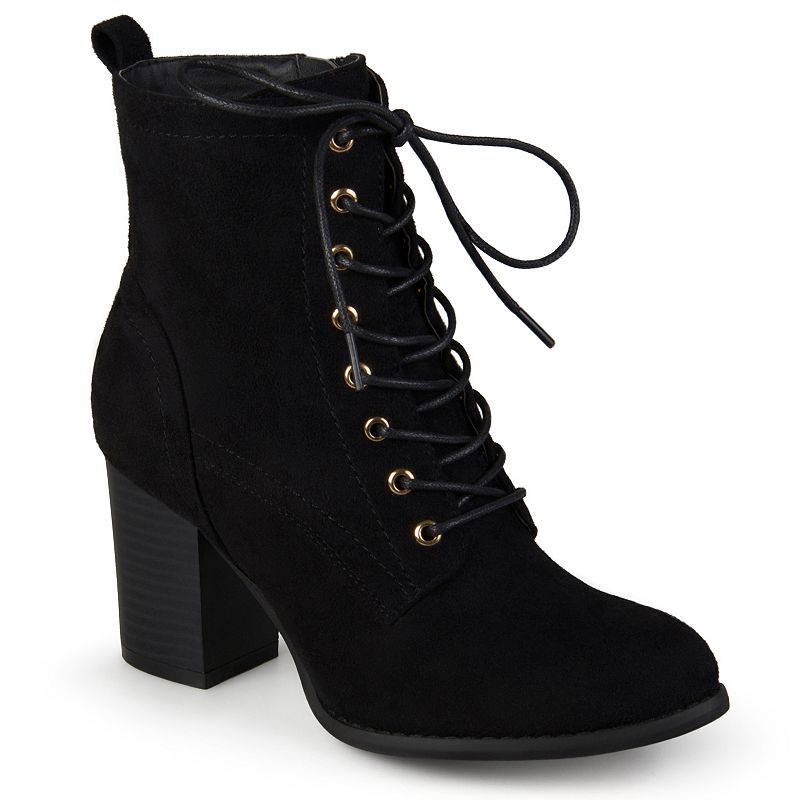 BAYLOR-BLK Journee Collection Baylor Womens Block Heel Ankle  sku BAYLOR-BLK