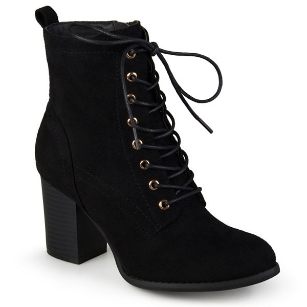 Womens Shoes Boots Ankle boots NA-KD Suede Block Heel Boots Black 