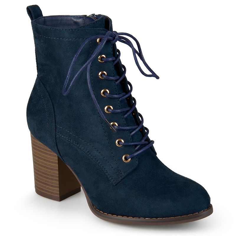 BAYLOR-BLU Journee Collection Baylor Womens Block Heel Ankle  sku BAYLOR-BLU
