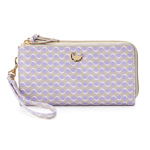Buxton Dotty Dots Double L-Zip Wallet