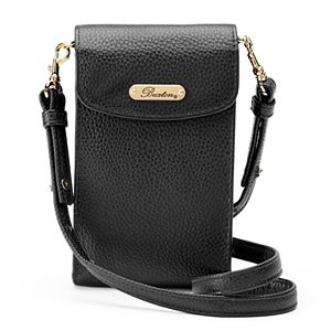 Buxton Pebbled Crossbody Cell Phone Bag