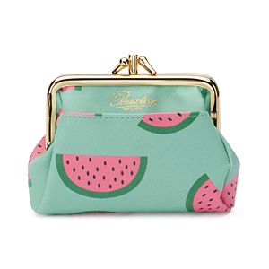 Buxton Fruit Punch Pik-Me-Up Triple Frame Kiss-Lock Coin Purse