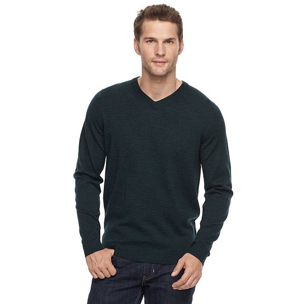 Men's Apt. 9® Modern-Fit Merino Wool Blend V-Neck Sweater
