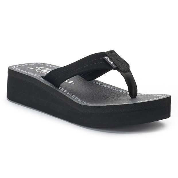 Skechers Sandals Women's High LoopDLoop Sandals Yoga Foam Black
