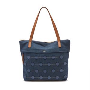 Relic Sophie Blue Polka Dot Tote