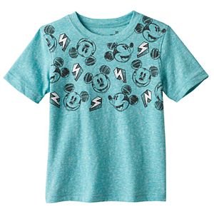 Disney's Mickey Mouse Toddler Boy Slubbed Lightening Bolt Tee by Jumping Beans®