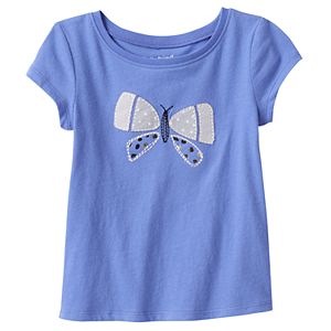 Toddler Girl Jumping Beans® Butterfly Applique Tee
