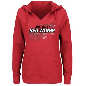 Plus Size Majestic Detroit Red Wings Pullover Hoodie