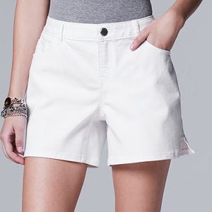 Women's Simply Vera Vera Wang Slit Jean Shorts