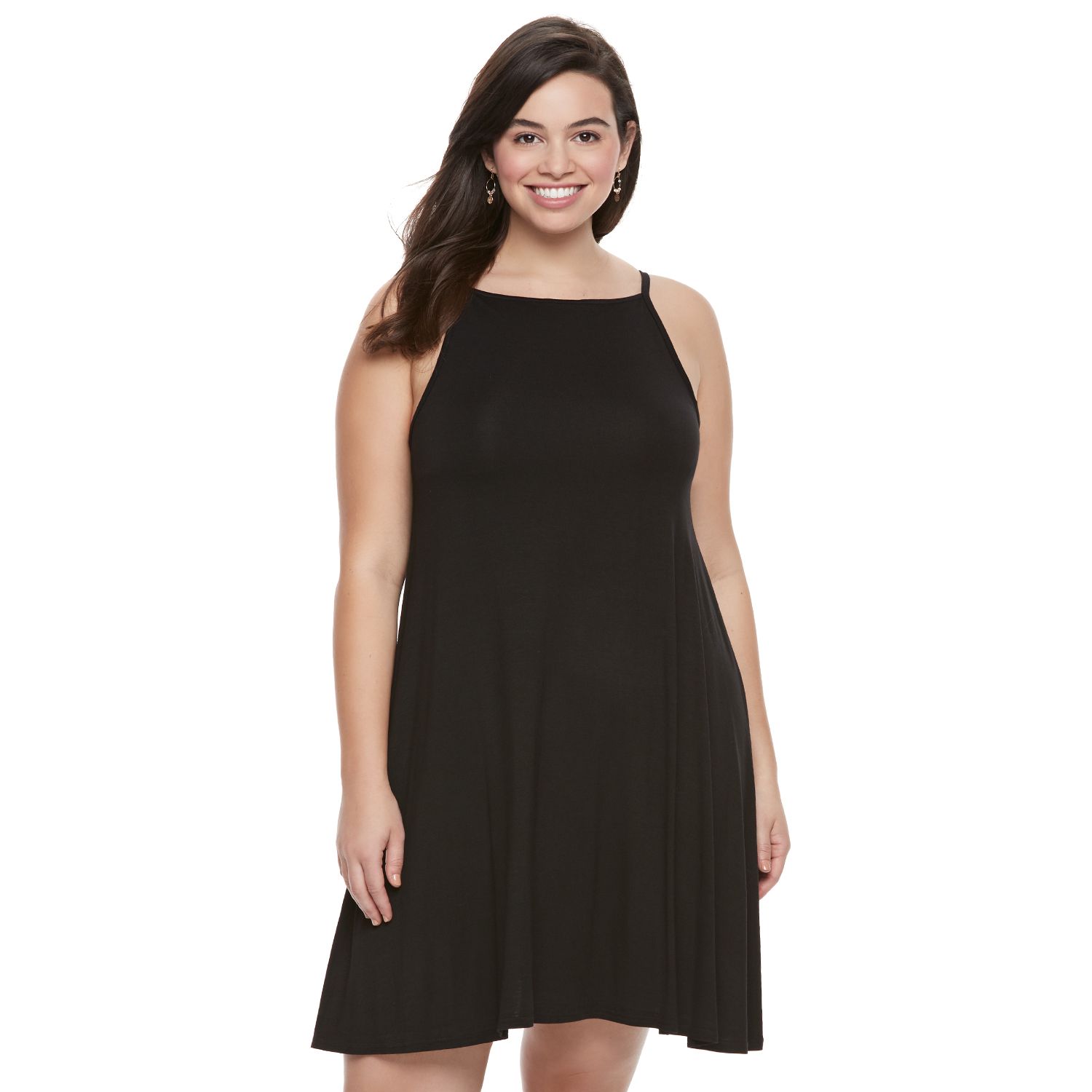 plus size halter swing dress