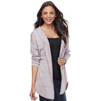 Juniors Mudd Hooded Cardigan