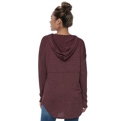 Juniors' Mudd® Hooded Cardigan