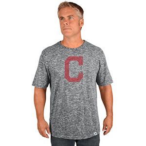Big & Tall Majestic Cleveland Indians Fast Pitch Slubbed Tee
