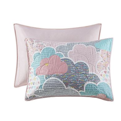 Urban Habitat Kids Bliss Reversible Cotton Quilt Set with Shams and Decorative Pillows