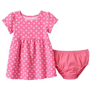 Baby Girl Jumping Beans® Print Cuffed Dress