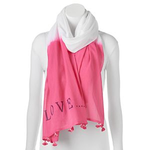 love this life Dip-Dyed Oblong Scarf!