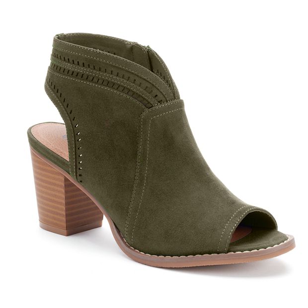 Kohls peep toe store booties