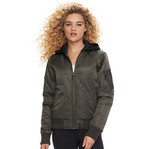 madden NYC Juniors' Star Studded Bomber Jacket