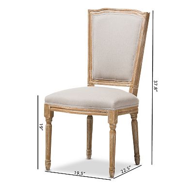 Baxton Studio Cadencia French Country Dining Chair
