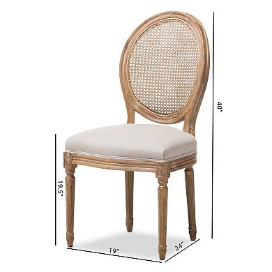 Baxton Studio Adelia French Country Dining Chair