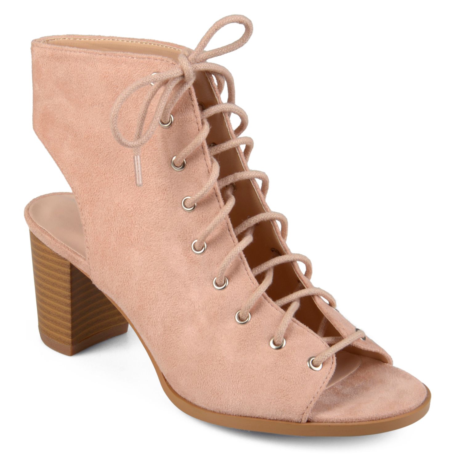 kohls peep toe booties