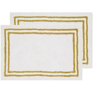 Safavieh 2-pack Candy Stripes Framed Bath Rug Set - 24'' x 36''