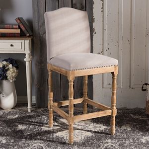 Baxton Studio Paige French Country Bar Stool