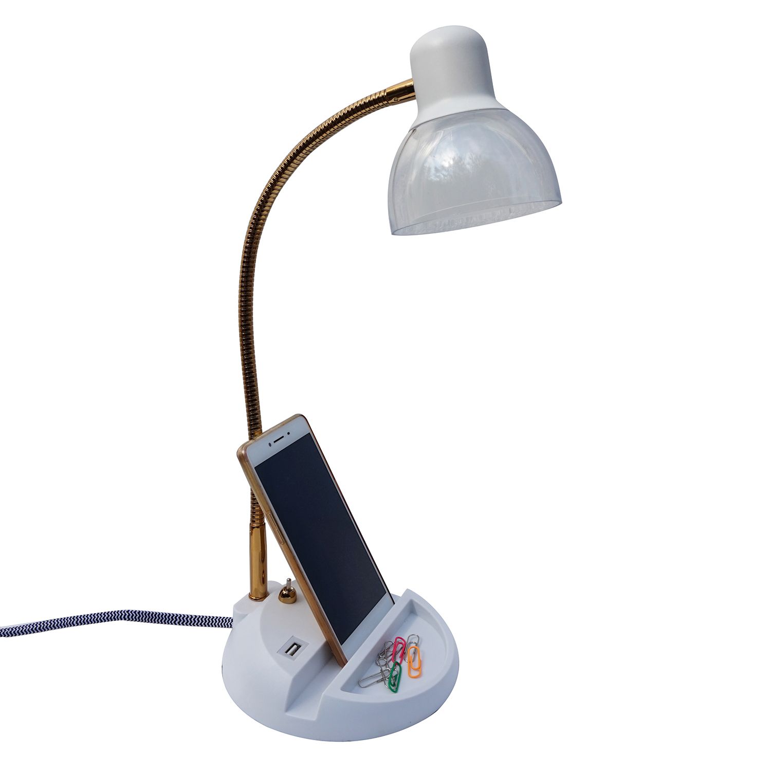 table lamp with charging station
