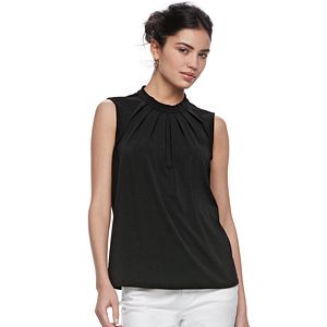 Women's ELLE™ Pleated Crepe Blouse