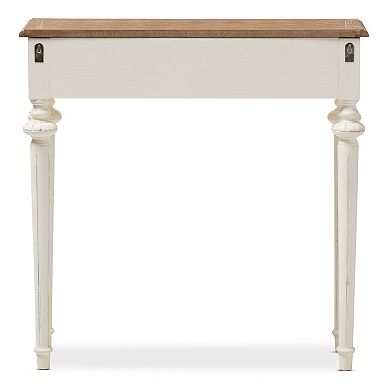 Baxton Studio Marquetterie French Provincial Console Table