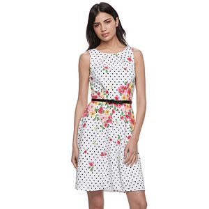 Women's ELLE™ Print  Sleeveless Fit & Flare Dress