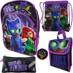 Girls 4-16 Lego Batman 5-pc. Backpack, Lunch Box & Accessories Set
