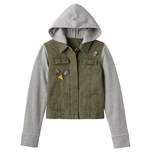 Girls 7-16 & Plus Size Mudd® Knit Utility Jacket