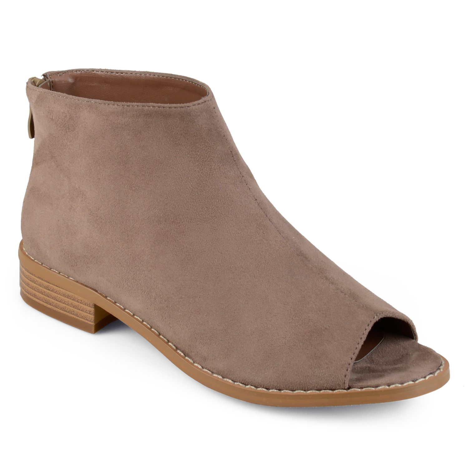 kohls peep toe booties