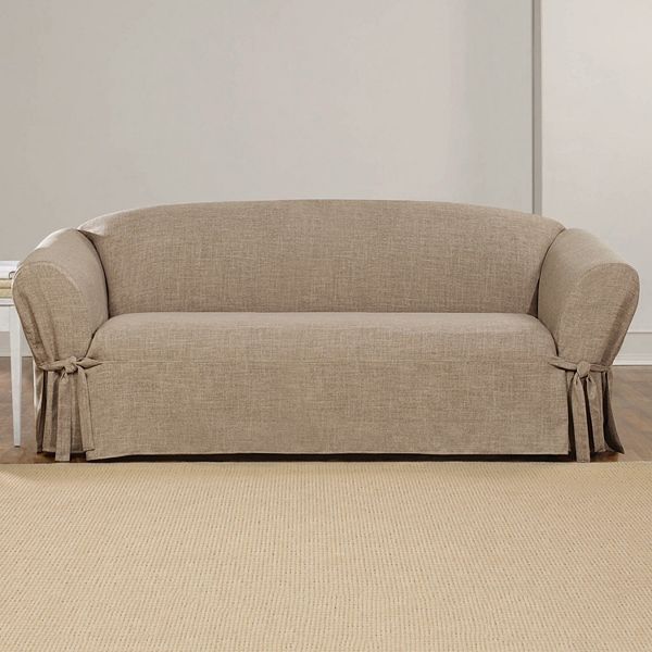 Sure Fit Textured Linen Sofa Slipcover