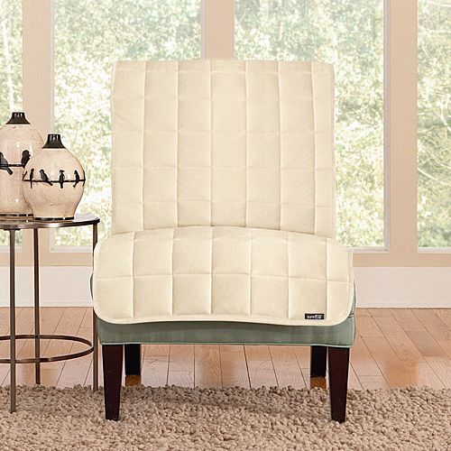 Sure Fit Deluxe Comfort Armless Chair Slipcover