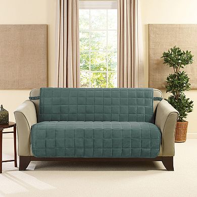 Sure Fit Deluxe Comfort Armless Loveseat Slipcover