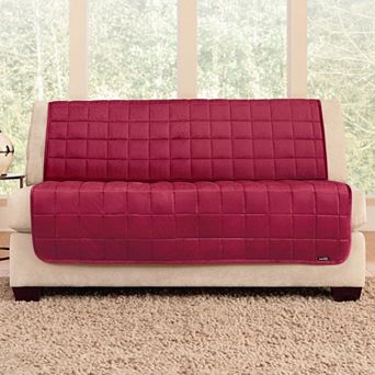 Sure Fit Deluxe Comfort Armless Loveseat Slipcover