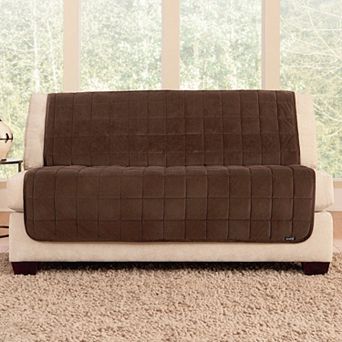 Sure Fit Deluxe Comfort Armless Loveseat Slipcover