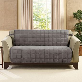 Sure Fit Deluxe Comfort Armless Loveseat Slipcover