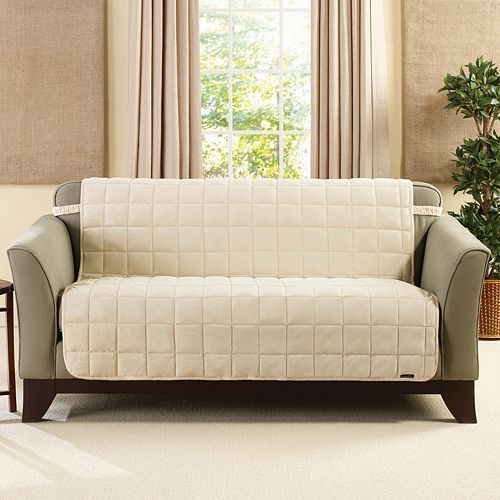 Sure Fit Deluxe Comfort Armless Loveseat Slipcover