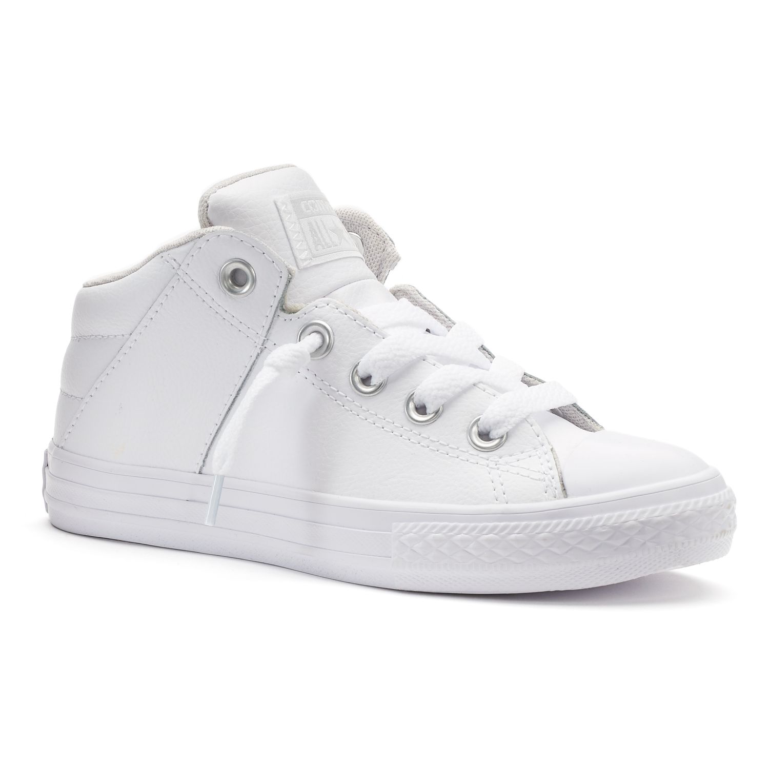 leather kids converse