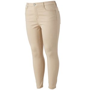 Juniors' Plus Size SO® Color High-Waist Ankle Jeggings