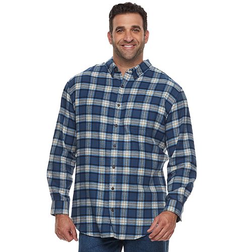 Big And Tall Croft And Barrow® True Comfort Classic Fit Flannel Button Down