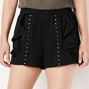 Women's LC Lauren Conrad Ruffle Stud Soft Shorts