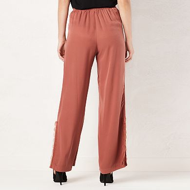 Women's LC Lauren Conrad Lace-Trim Soft Pants