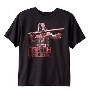 Boys 8-20 Star Wars Darth Vader Flame Tee