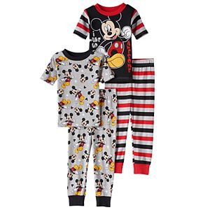 Disney's Mickey Mouse Toddler Boy Striped Tops & Pants Pajama Set