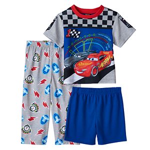 Disney / Pixar Cars  3 Toddler Boy Tee, Shorts & Pants Pajama Set